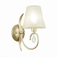 Бра Foggia SLE111401-01 Evoluce бежевый 1 лампа, основание золотое бежевое в стиле классический 